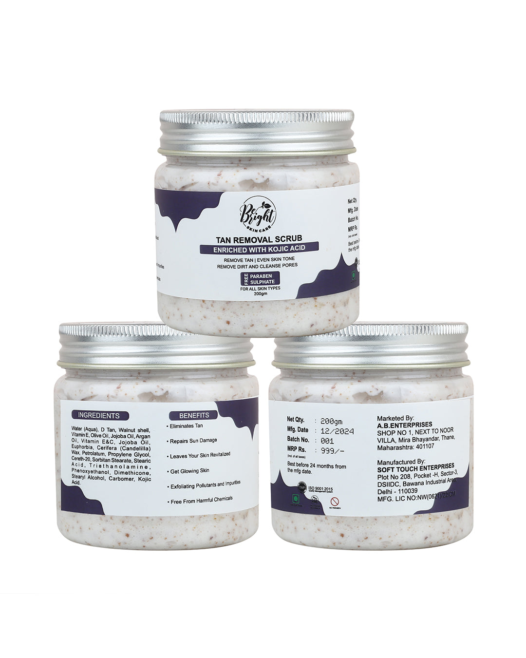 Tan Removal Scrub – Be Bright Skin Care