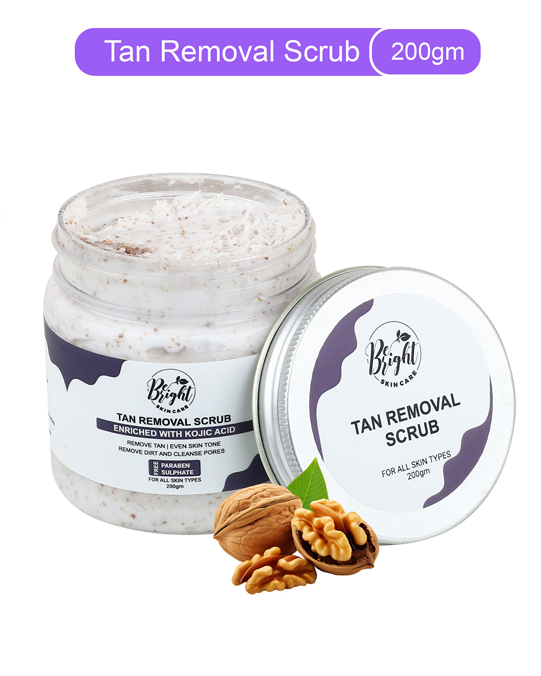 Tan Removal Scrub – Be Bright Skin Care