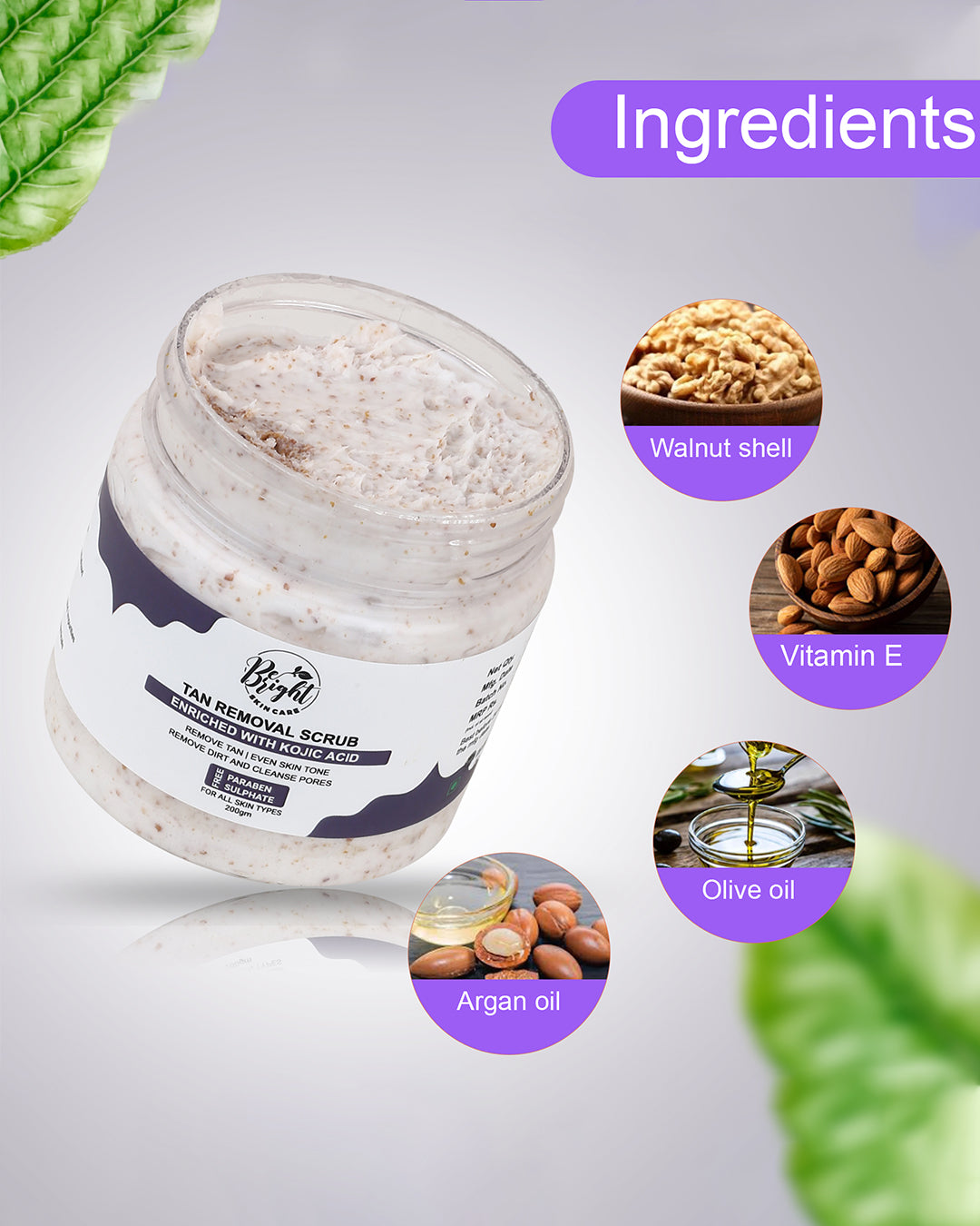 Tan Removal Scrub – Be Bright Skin Care