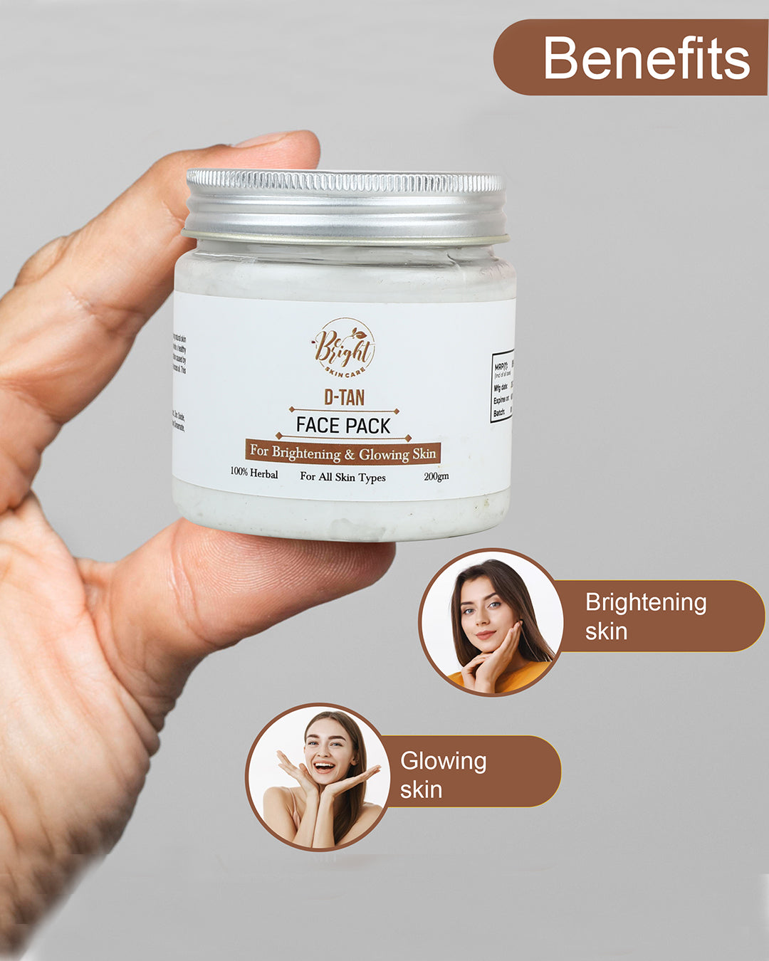 De Tan Face Pack – Be Bright Skin Care