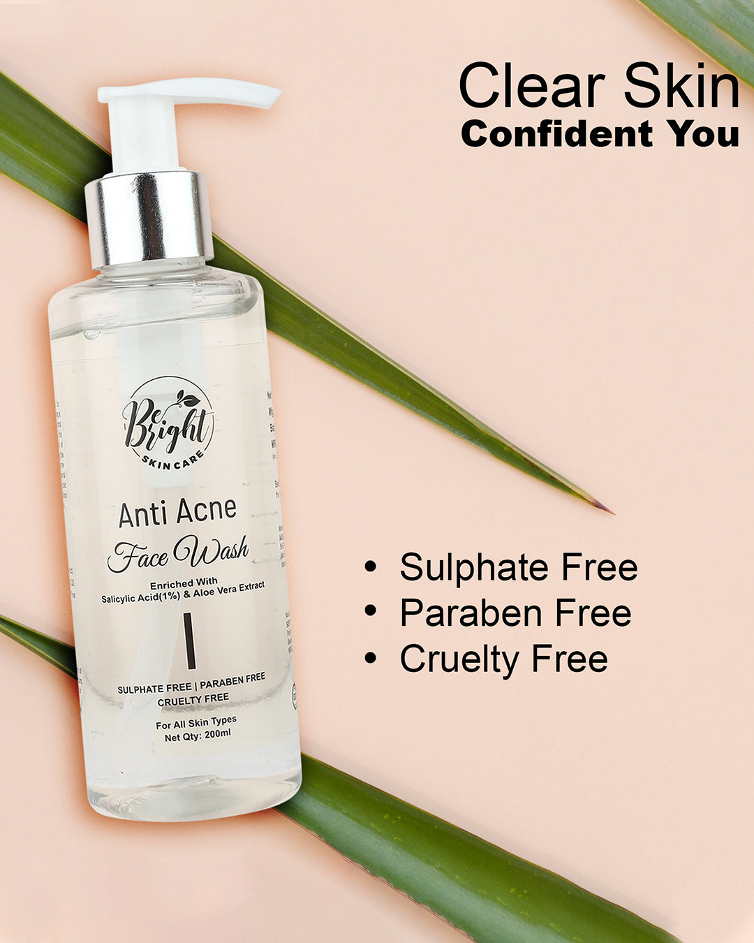 Anti Acne Face Wash l Be Bright Skin Care