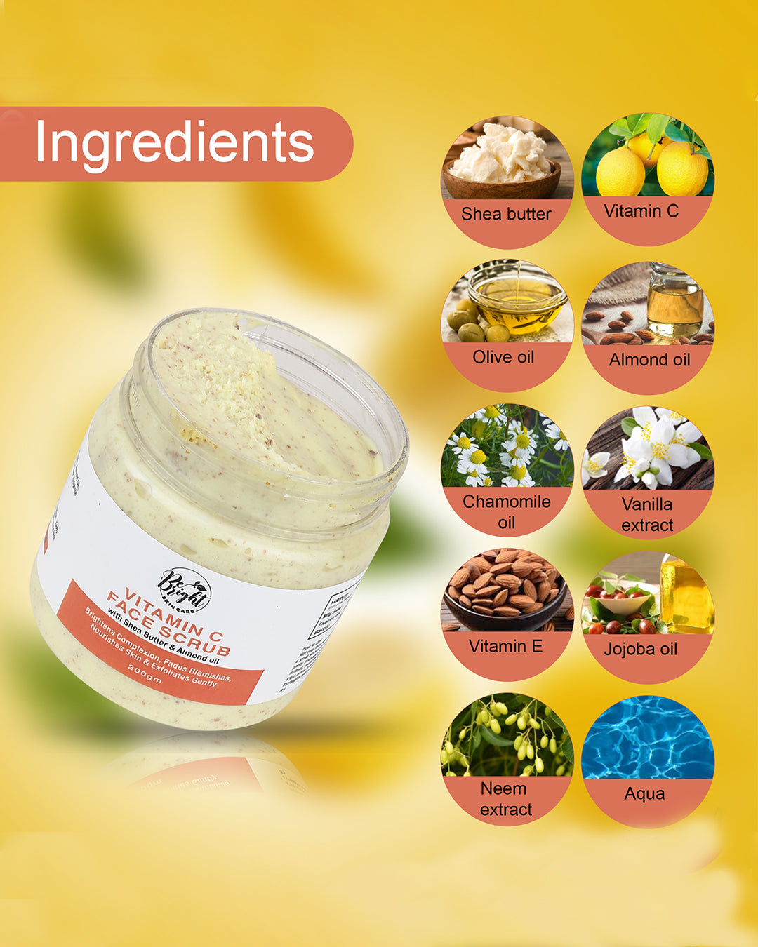 Be Bright Vitamin C Face Scrub - Be Bright Skin Care