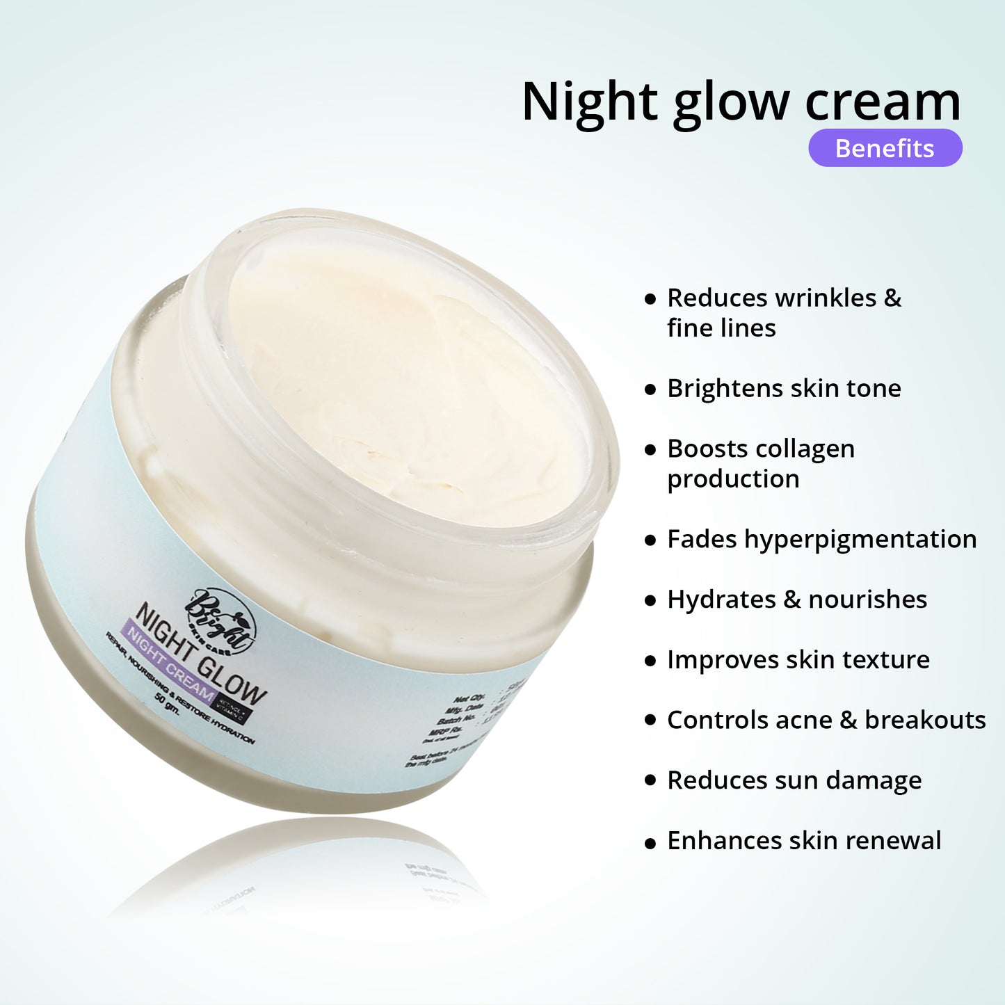 Night Glow Cream - Be Bright Skin Care