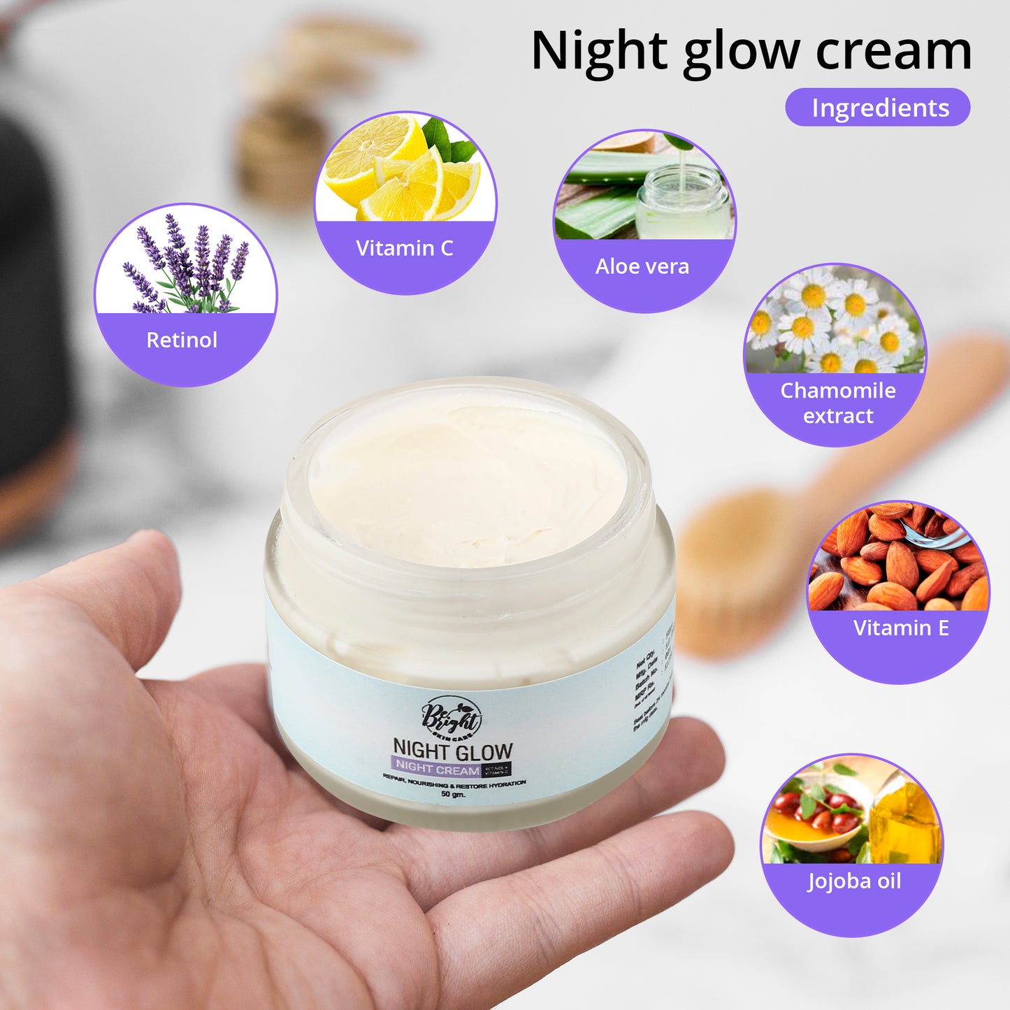 Night Glow Cream - Be Bright Skin Care