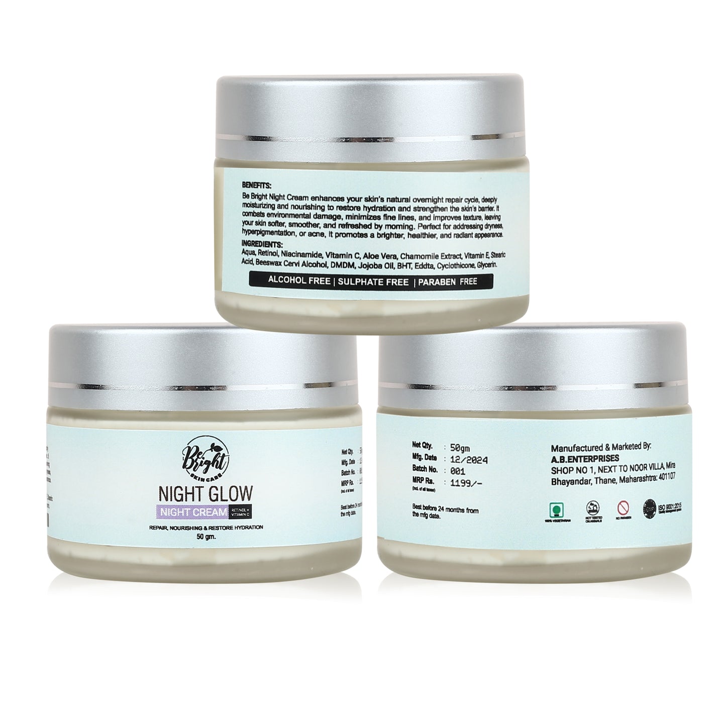 Night Glow Cream - Be Bright Skin Care