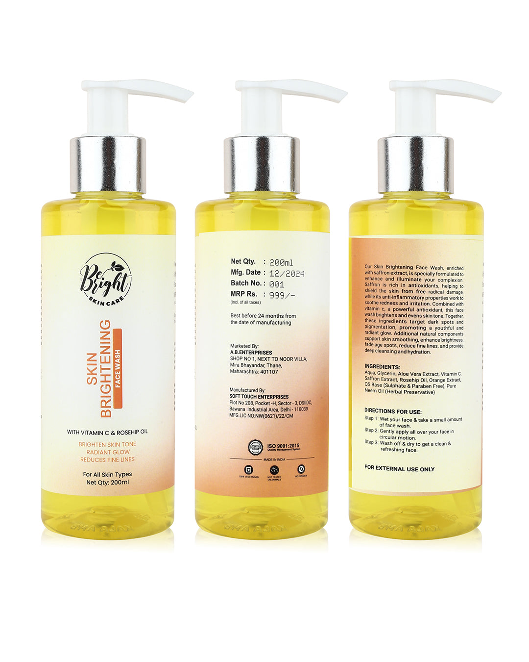 Skin Brightening Face Wash – Be Bright Skin Care