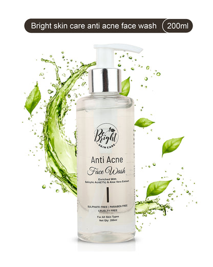 Anti Acne Face Wash l Be Bright Skin Care