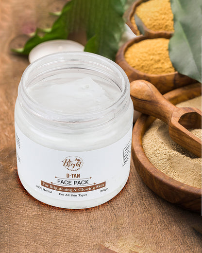 De Tan Face Pack – Be Bright Skin Care