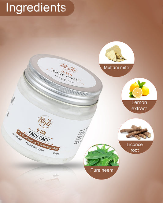 De Tan Face Pack – Be Bright Skin Care
