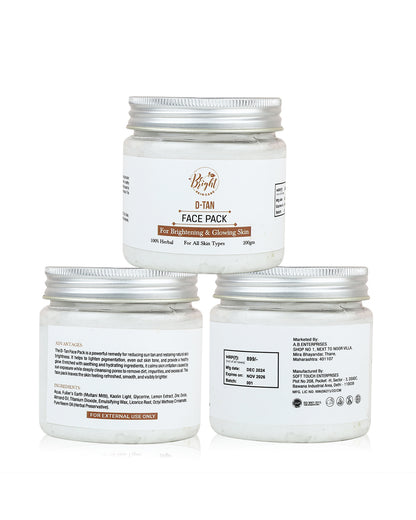 De Tan Face Pack – Be Bright Skin Care