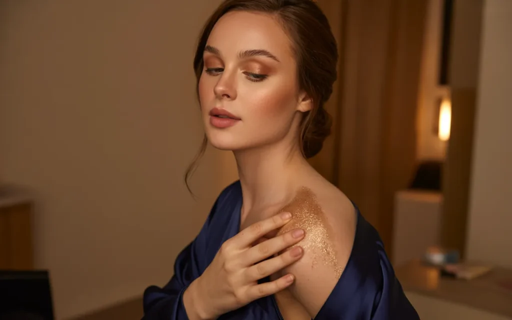 Navy Blue Outfit-Makeup