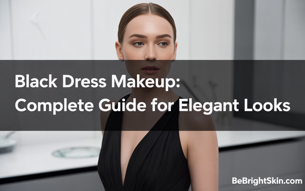 black dress makeup