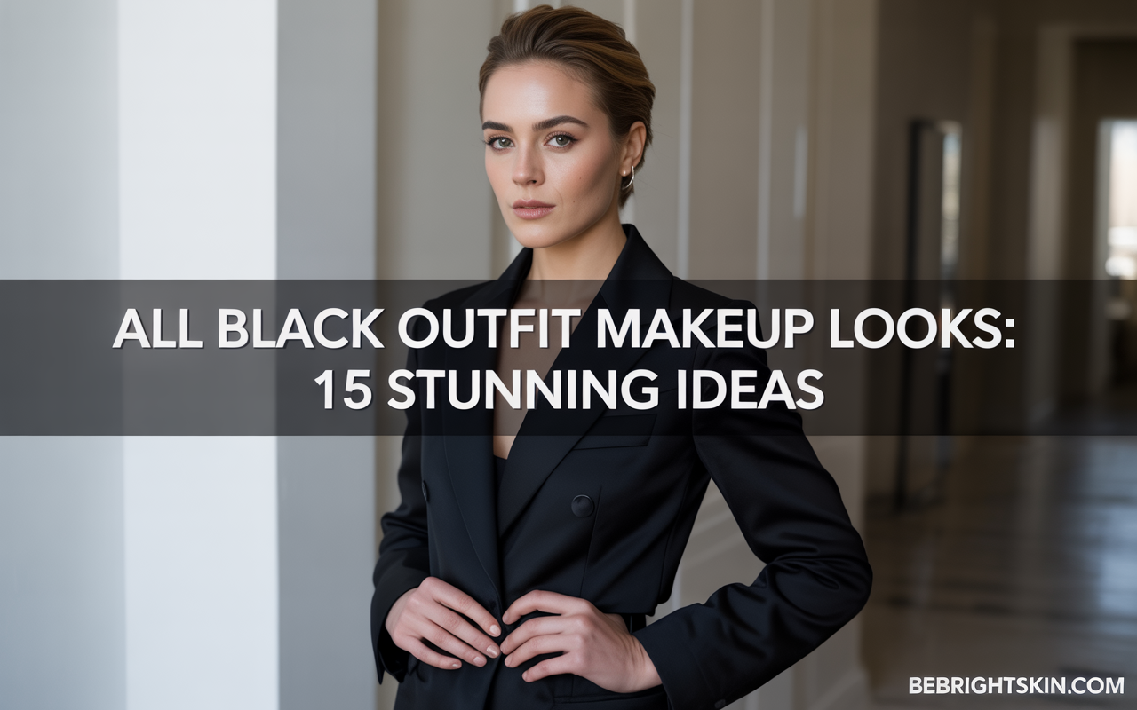 all black outfit makeup looks