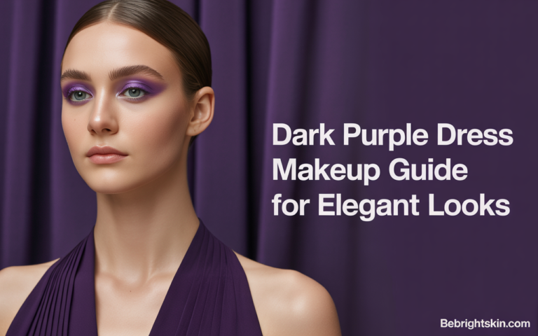 dark purple dress makeup