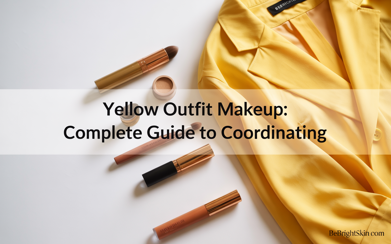 yellow outfit makeup