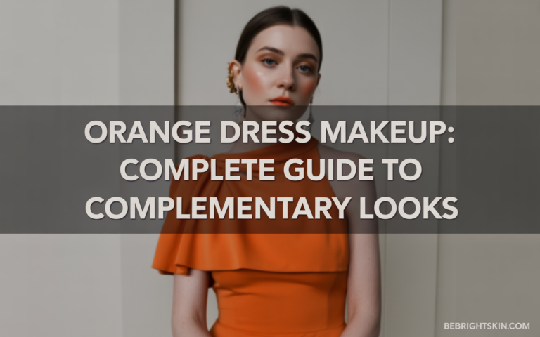 orange dress makeup