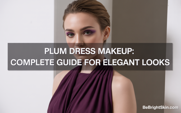 plum dress makeup