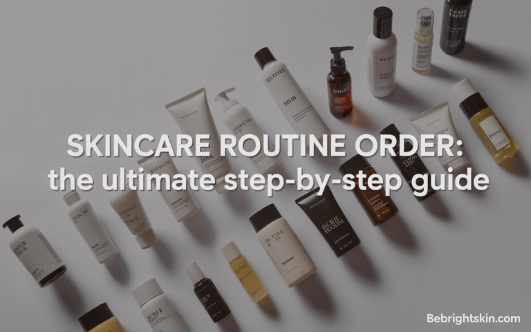 skincare routine order